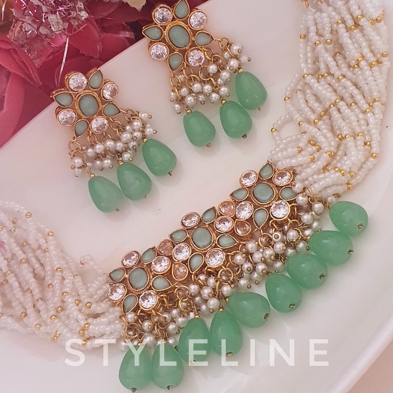 MINAL-CHOKER_SET_MINT-GREEN-SETS