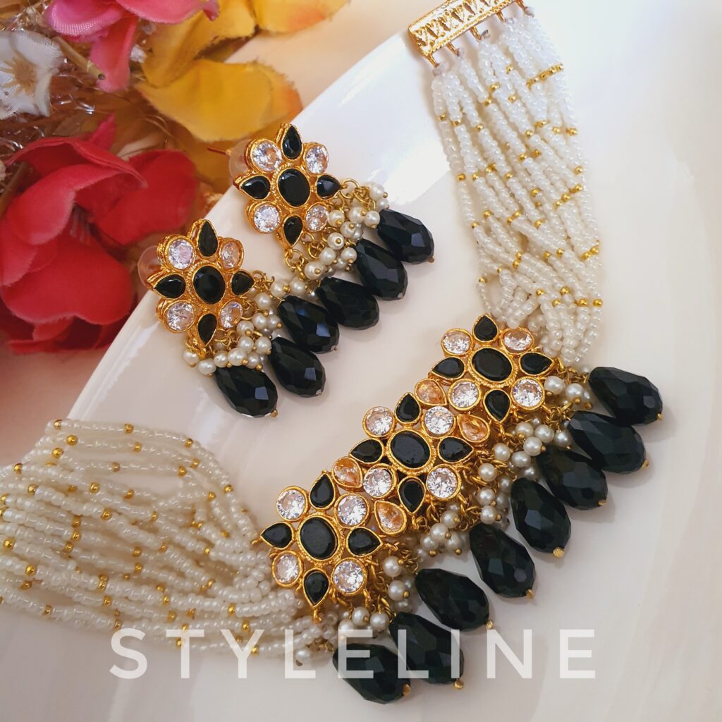 MINAL-CHOKER-SET-BLACK