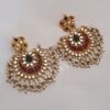 rupali-earrings-green,maroon