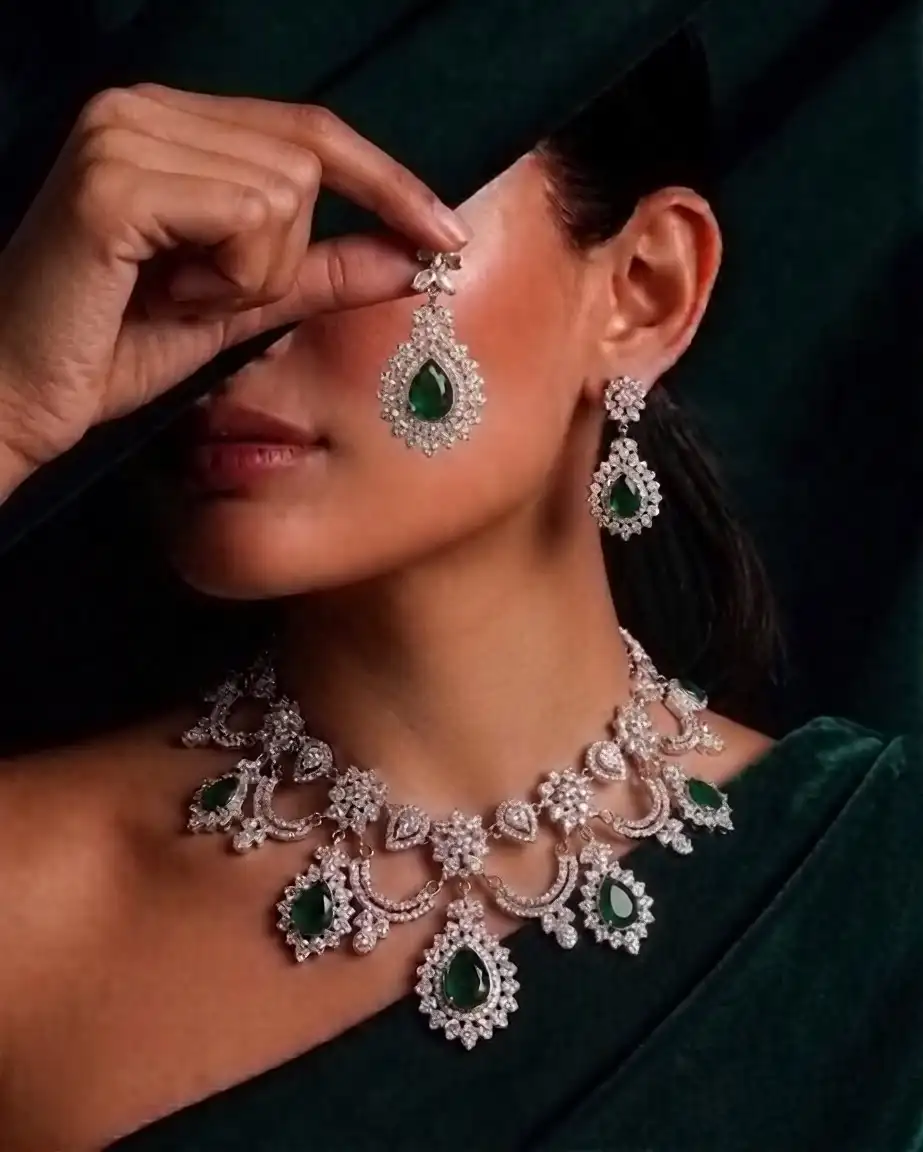 DAMAS NECKLACE SET - GREEN