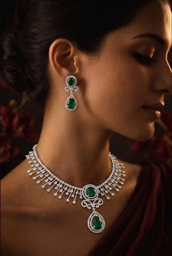 NANCY NECKLACE SET - GREEN