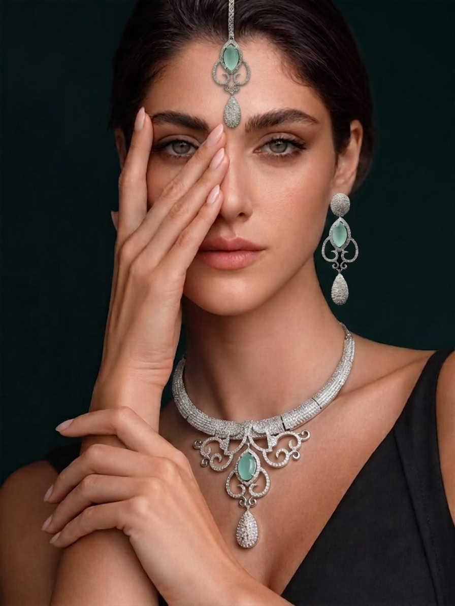 JANE NECKLACE SET - MINT