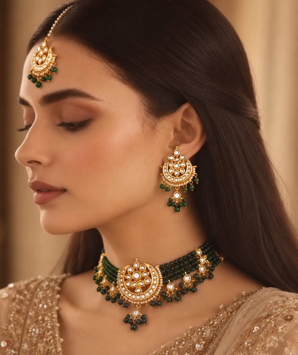 DANEEN CHOKER SET - GREEN