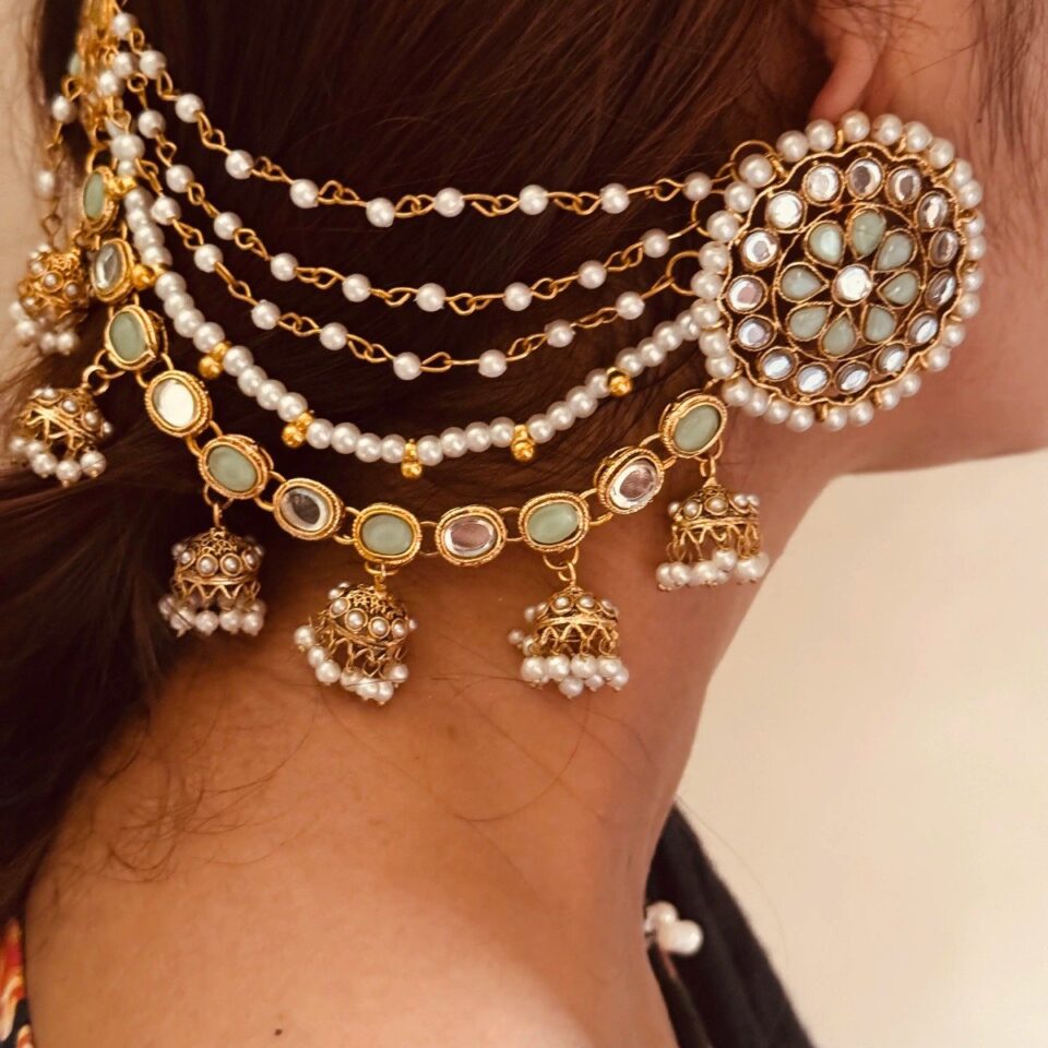 DIL ARAA SAHARY EARRINGS - MINT