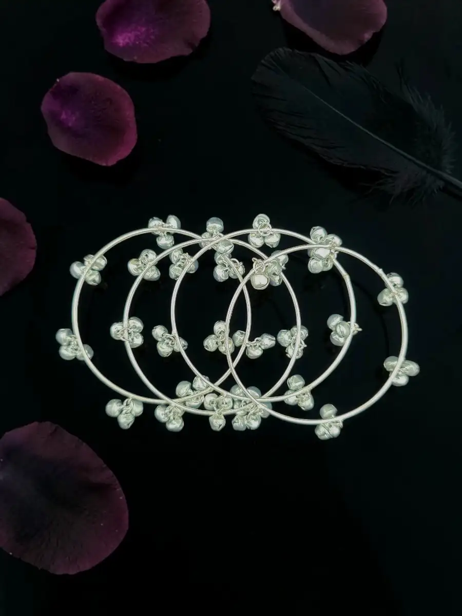 KASHMIRI BANGLES - SILVER