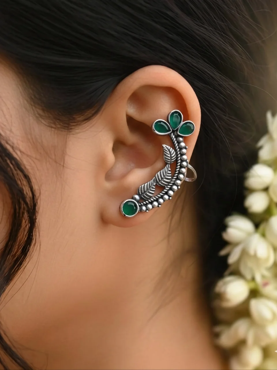 PALWASHA EARCUFF - GREEN