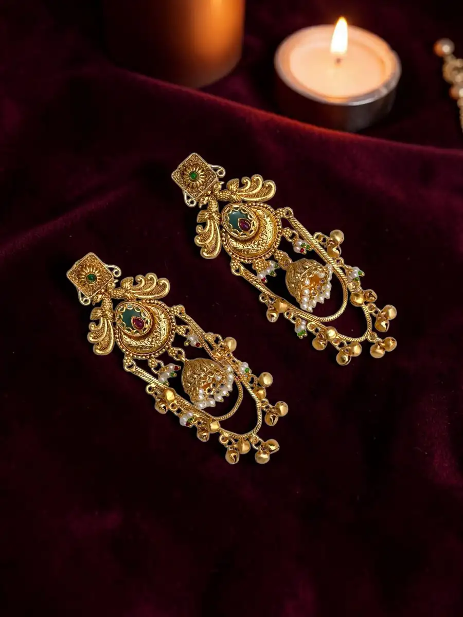 SHEHNAI KASHMIRI EARRINGS