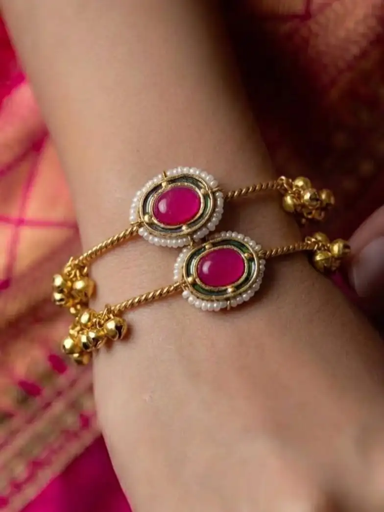 PURNOOR KASHMIRI BANGLES - PINK