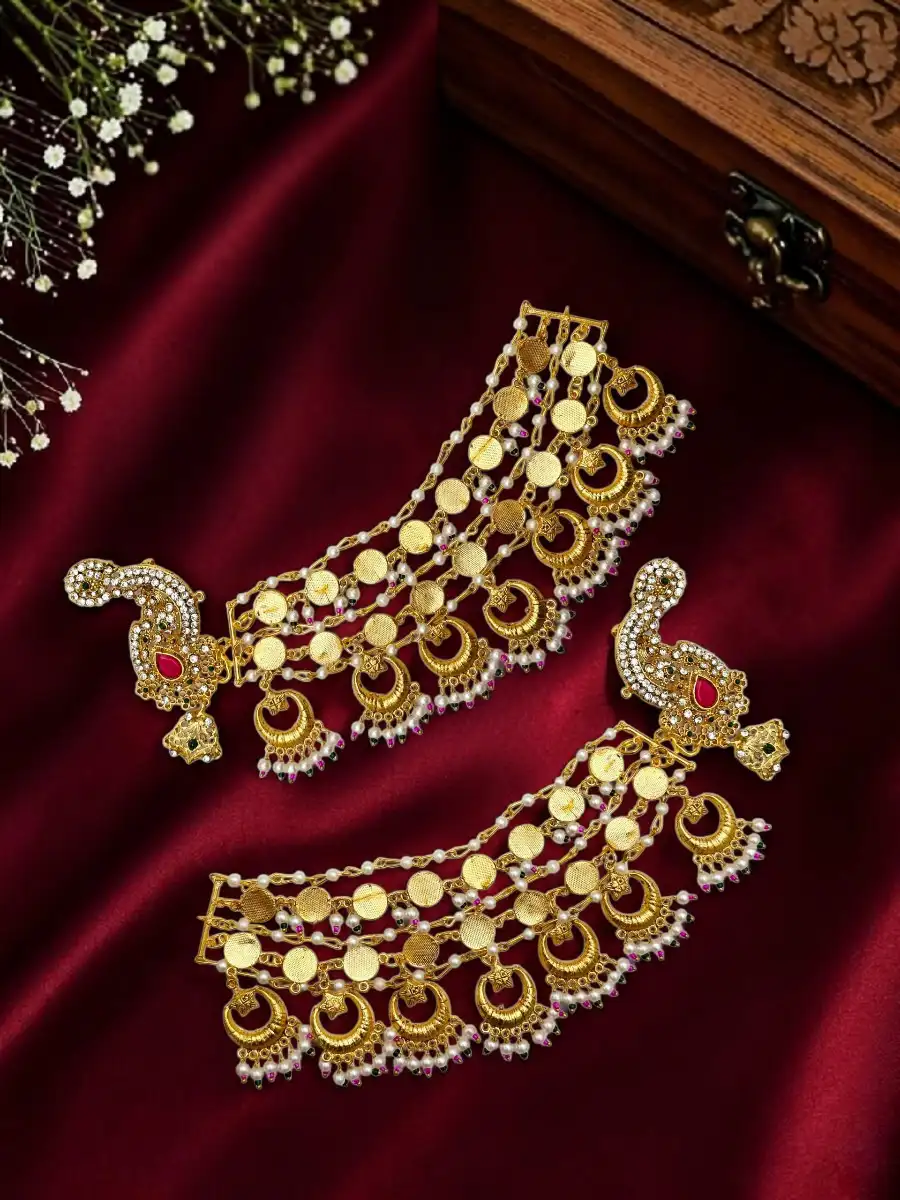 MAYA SAHARA EARCUFF - PINK GREEN