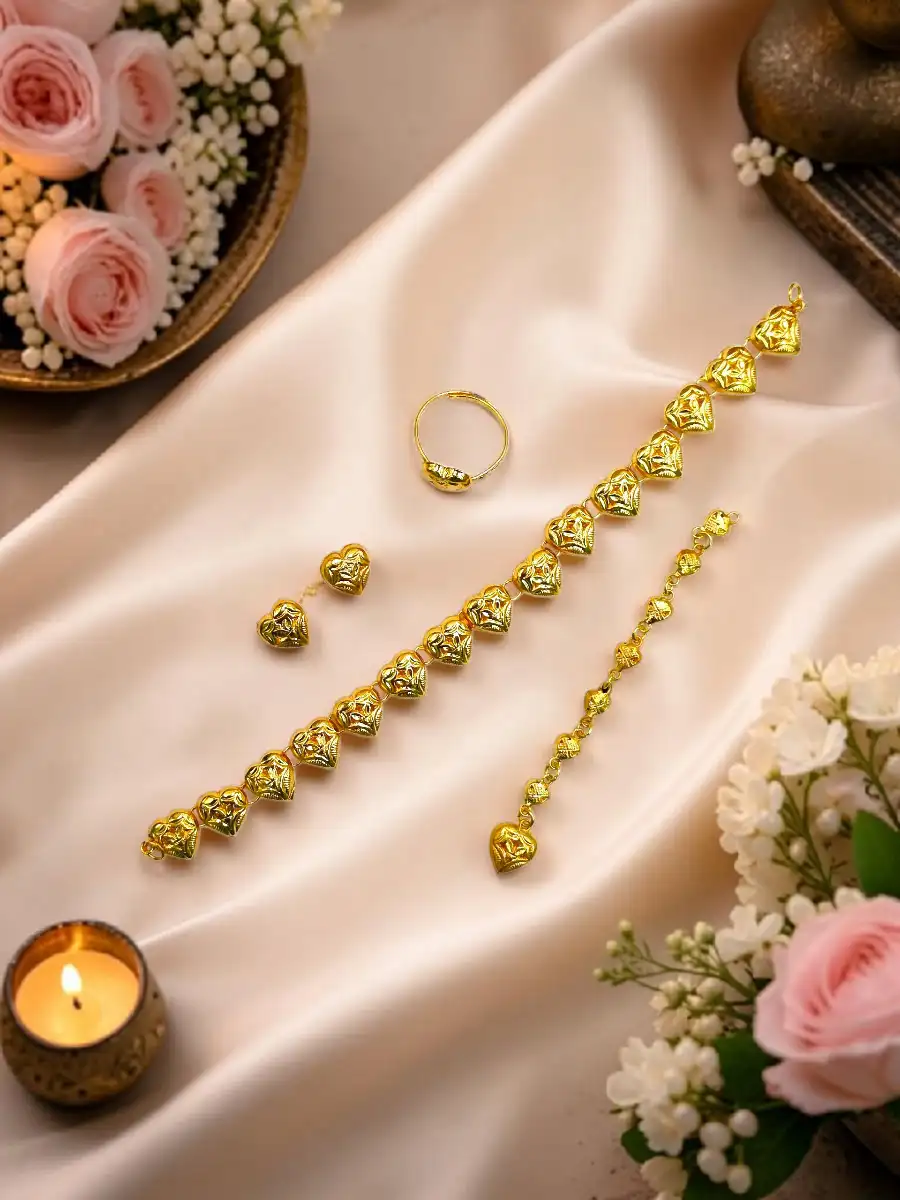 ELMIRA CHOKER SET- GOLDEN