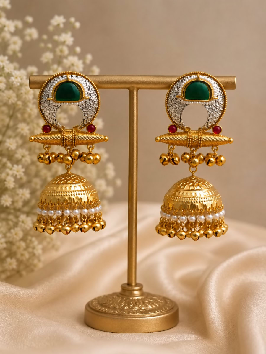 KAREENA JHUMKI - GREEN