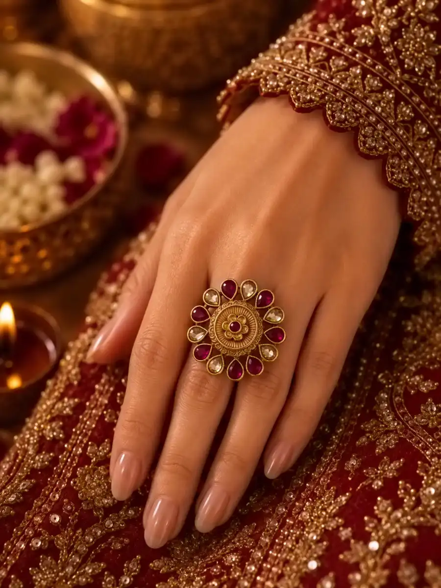 ANMA RING - MAROON