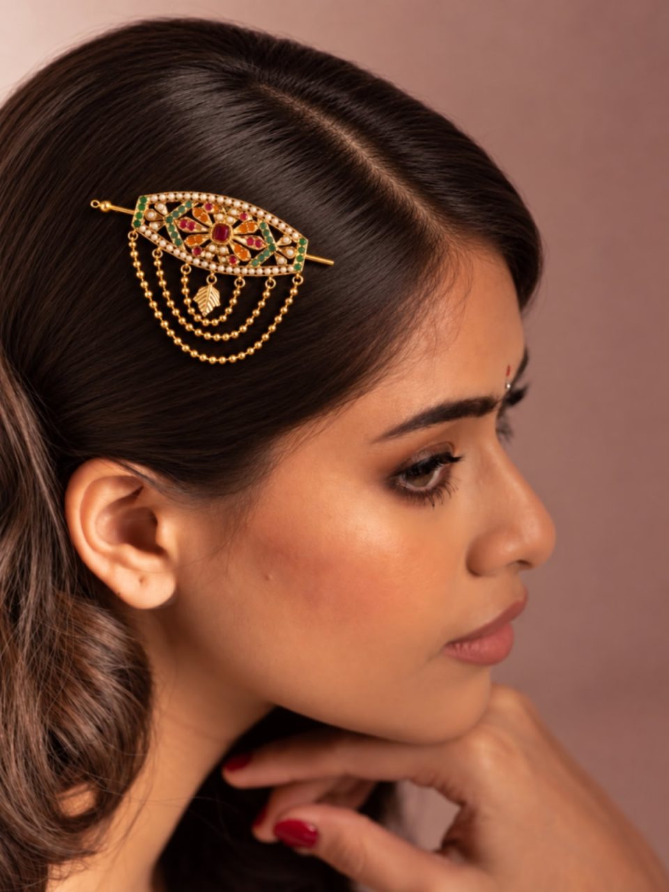 MOTIYA HAIRPIN / HALF JHOOMER - MULTI
