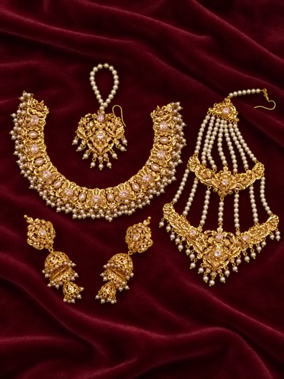 BAHAR NECKLACE SET - WHITE