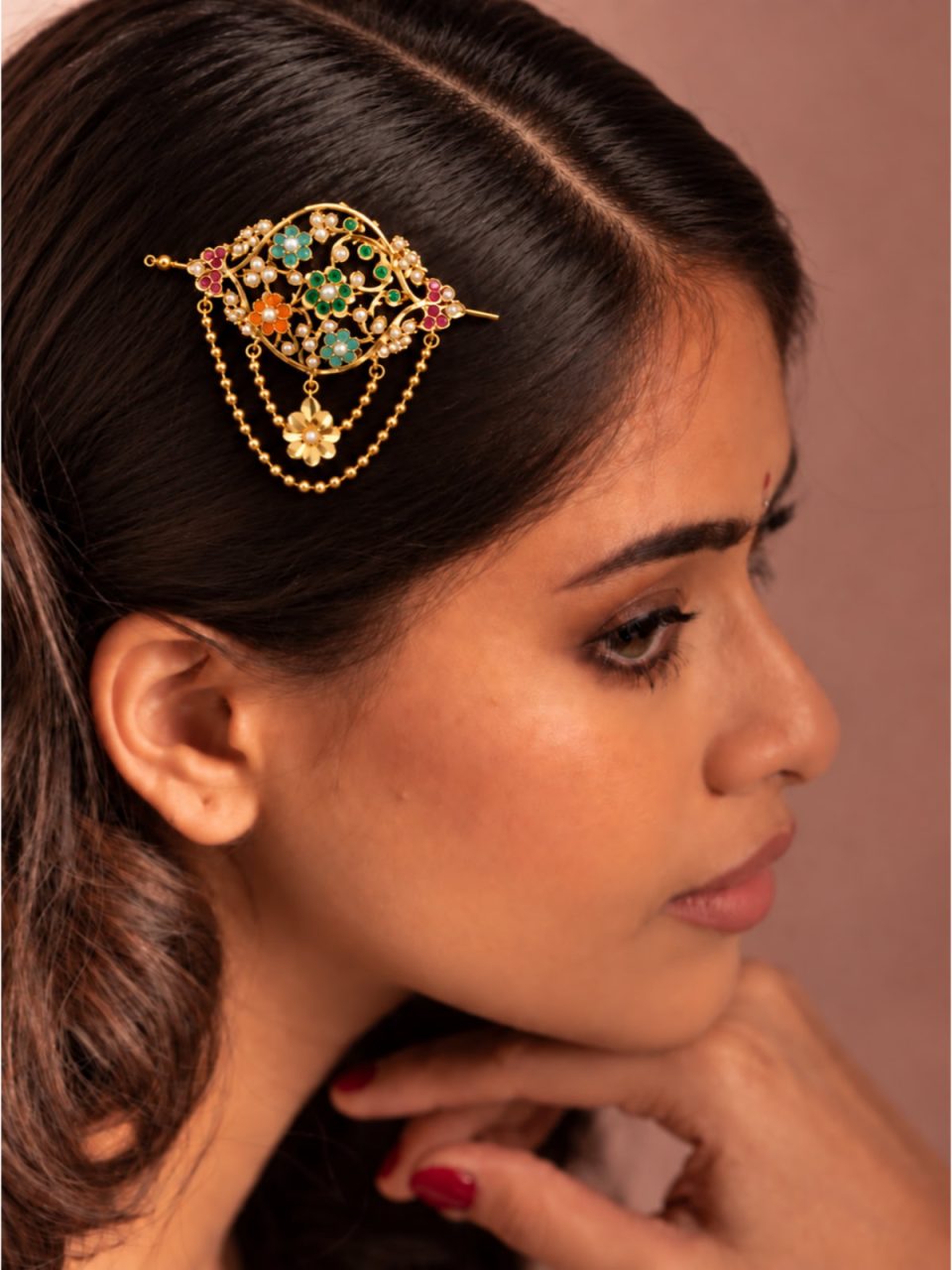 GULKARI HAIRPIN/ HALF JHOOMER - MULTI